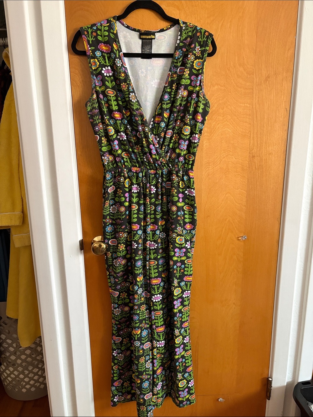 Nooworks floral jumpsuit size L